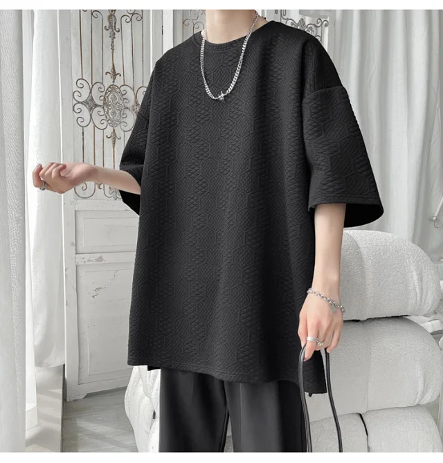 Men's Summer Stretch Ice Silk Tee Detail