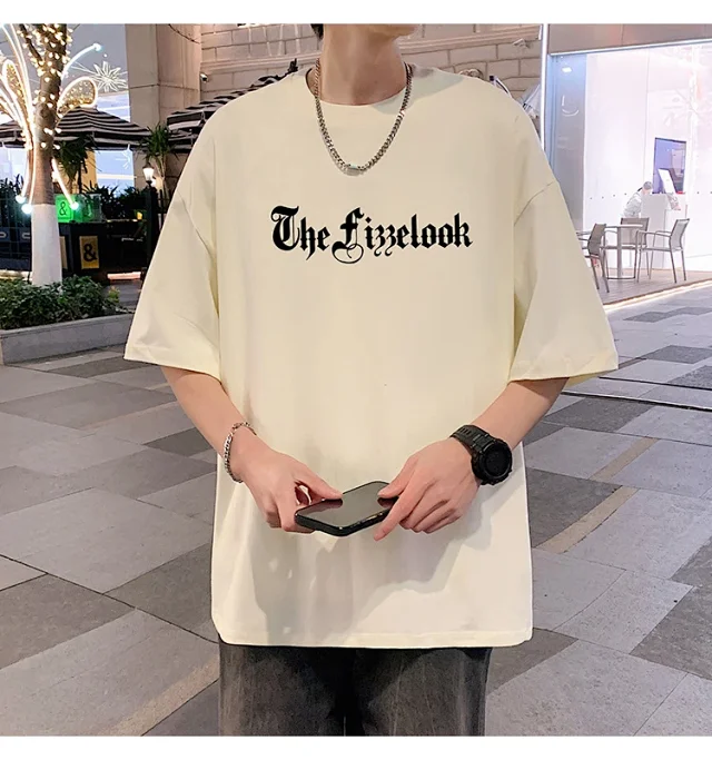 Men's Heavyweight Cotton Thick Short-Sleeve Tee Detail