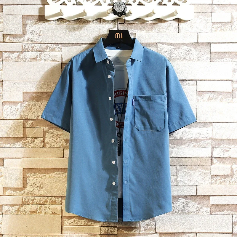 Men's Preppy Summer Short Sleeve Shirt