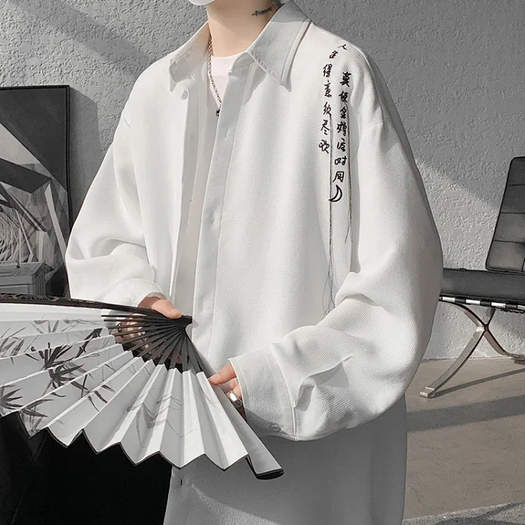 Men's Summer Retro Embroidered Shirt