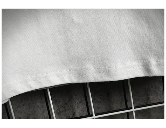 Men's Trendy Loose Japanese Summer Tee Detail