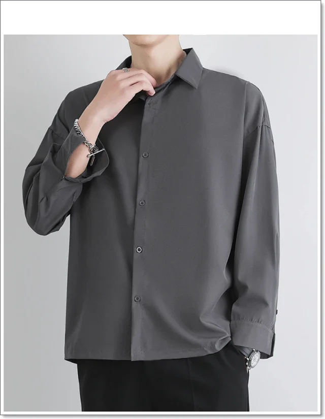Men's Trendy Casual Long Sleeve Shirt Detail
