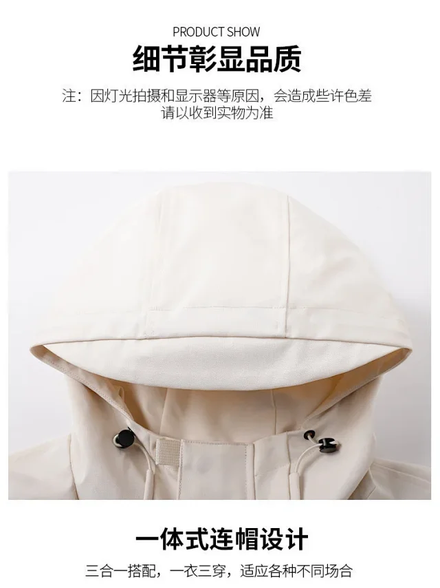 Unisex American Utility Windproof Waterproof Jacket Detail