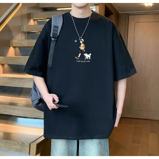 Men's Big Size Cotton Summer T-Shirt Detail