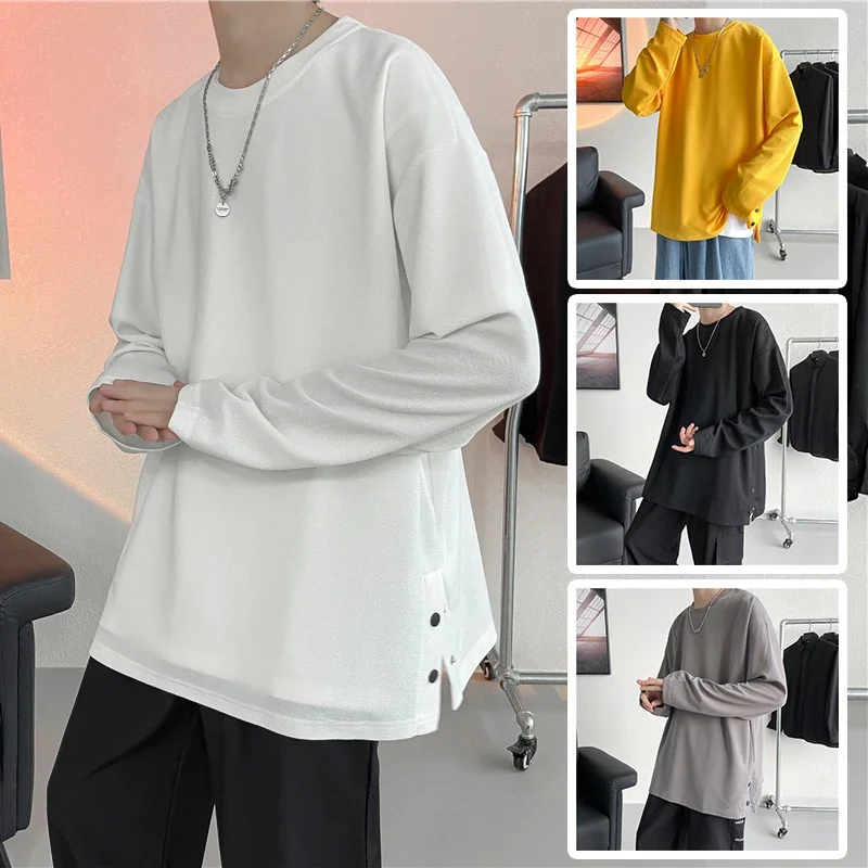 Men's HK Style Button-Down Long-Sleeve Tee
