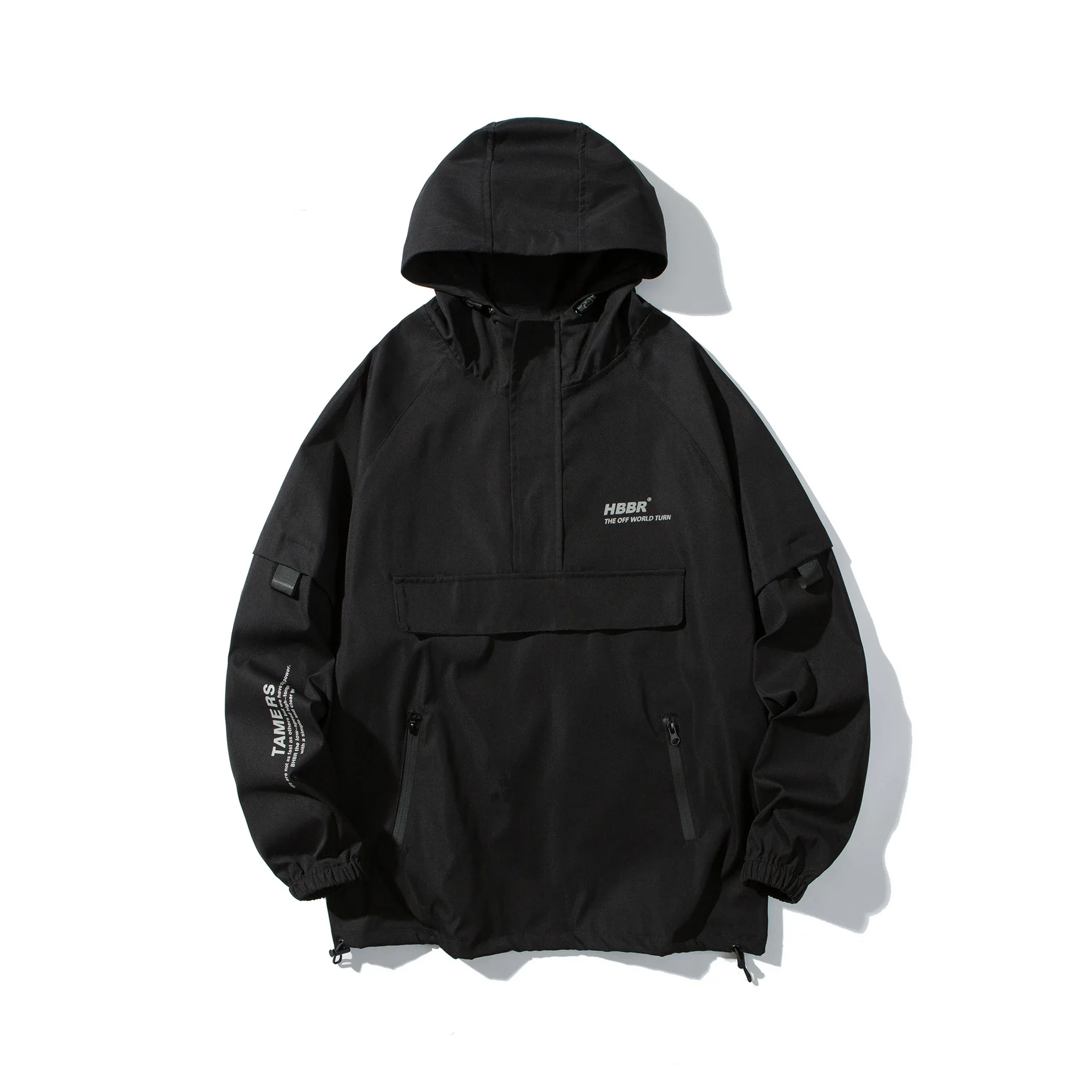 Men's Trendy Lightweight Half-Zip Hooded Jacket