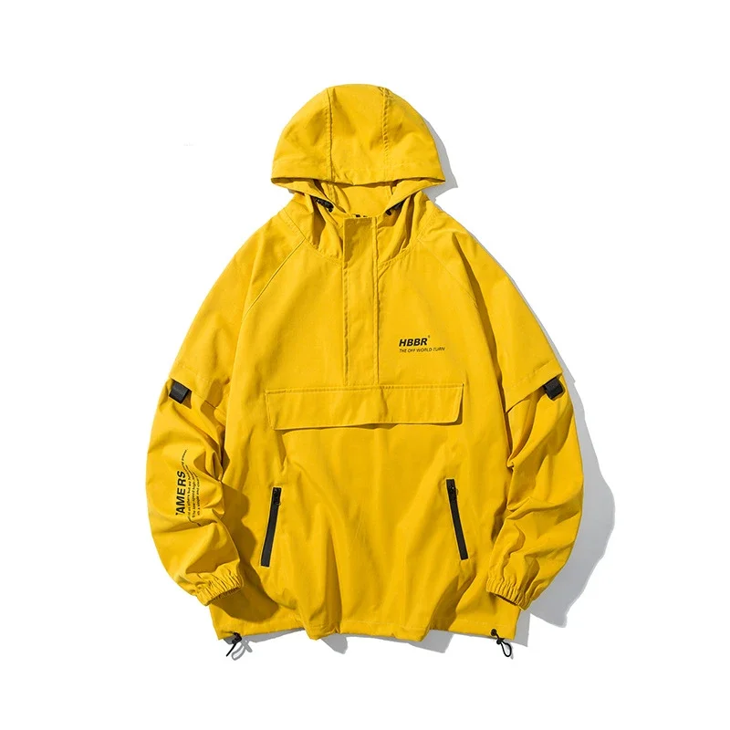 Men's Trendy Lightweight Half-Zip Hooded Jacket