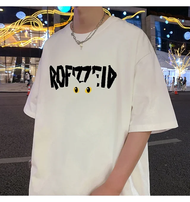 INS Men's Oversized Heavyweight Cotton Tee Detail