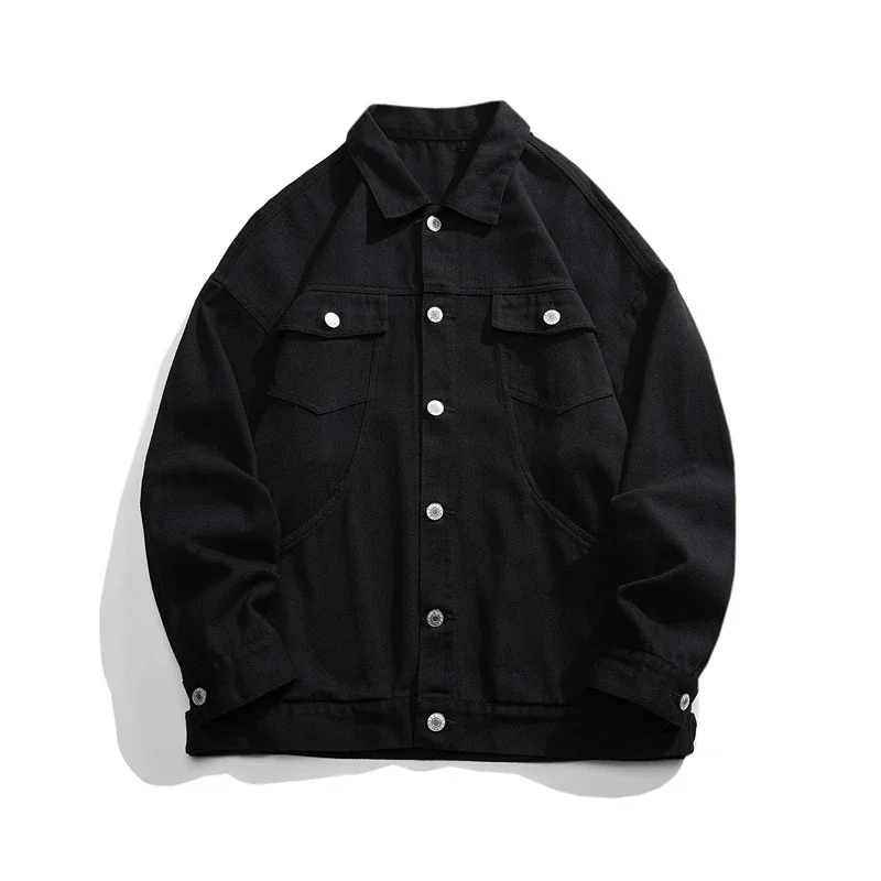 Men's Korean Relaxed Cotton Denim Jacket