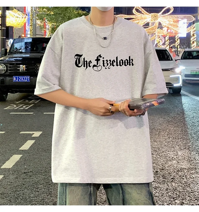 Men's Heavyweight Cotton Thick Short-Sleeve Tee Detail