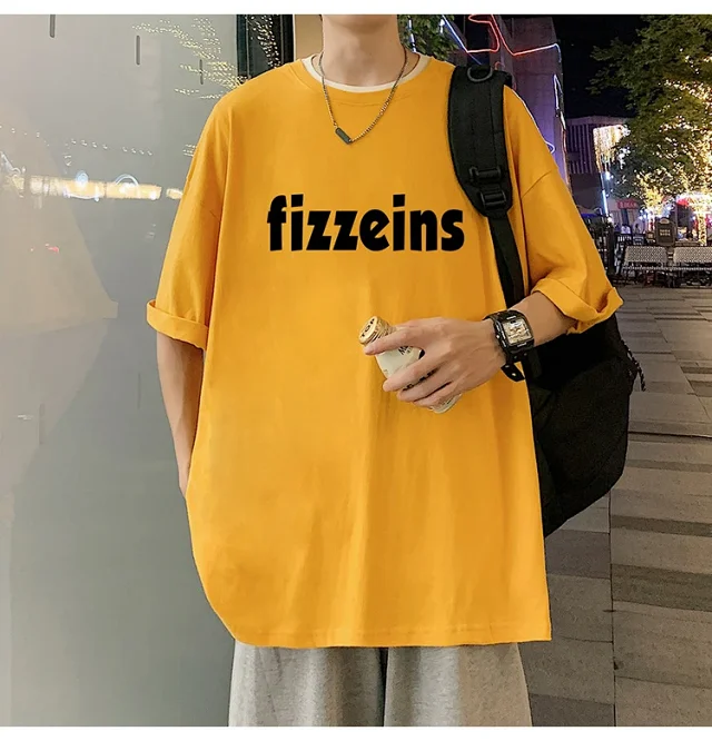 Men's Summer 2025 Casual Loose Tee Detail