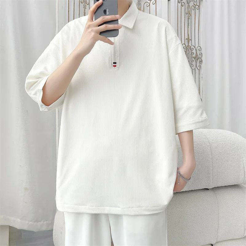 Men's Retro Quick-Dry Half-Zip Polo