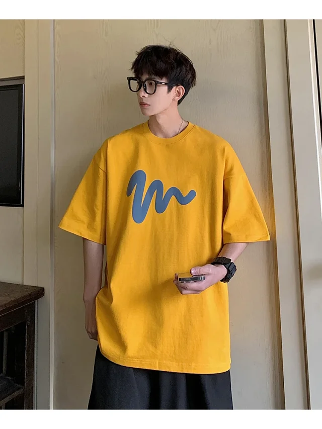 Oversized Men's Graphic Cotton Tee 2025 Detail