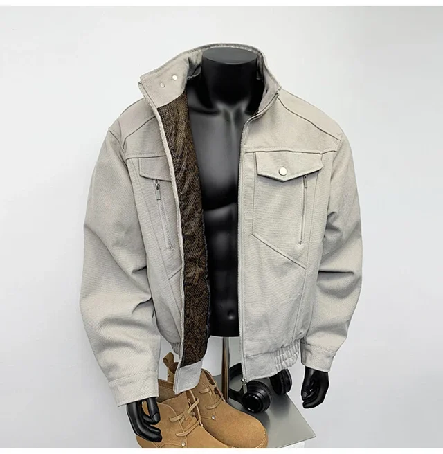 Zuoshan Mang Snake Year Men's Jacket Detail