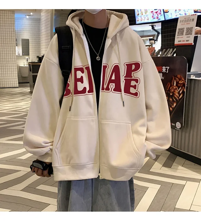 Men's HK Style Fleece Hoodie Detail