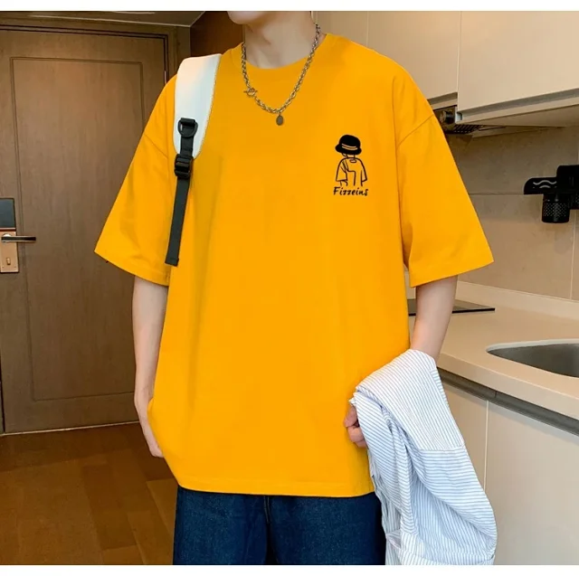 2025 Men's Heavyweight Cotton T-shirt Detail