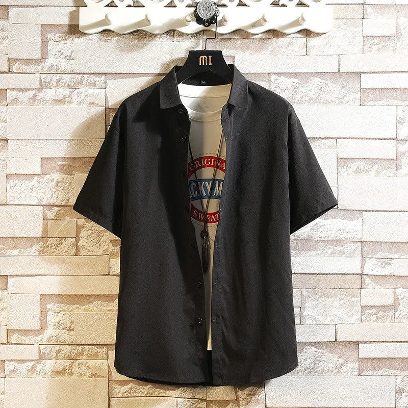 Men's Preppy Short Sleeve Summer Shirt