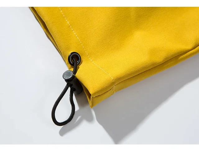 Men's Trendy Lightweight Half-Zip Hooded Jacket Detail