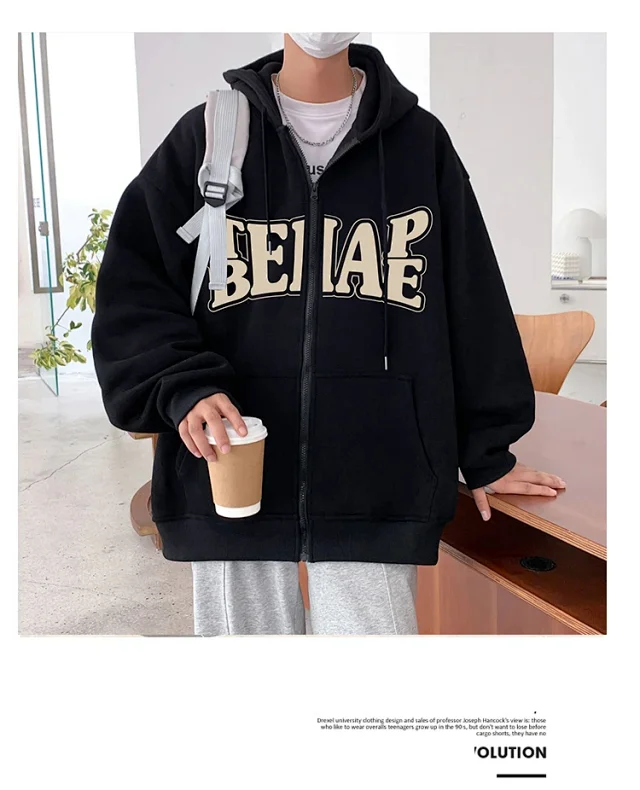 Men's HK Style Fleece Hoodie Detail