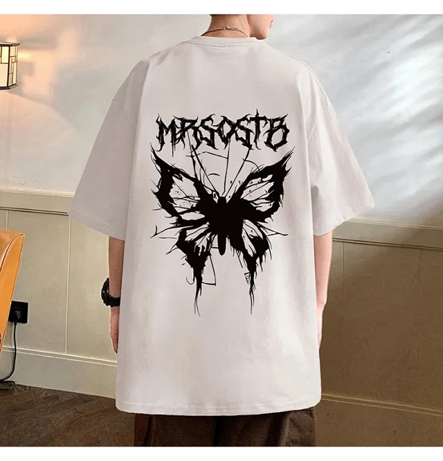 Oversized Retro Heavyweight Cotton Men's Tee Detail