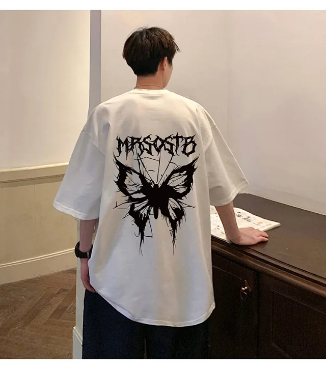 Oversized Retro Heavyweight Cotton Men's Tee Detail