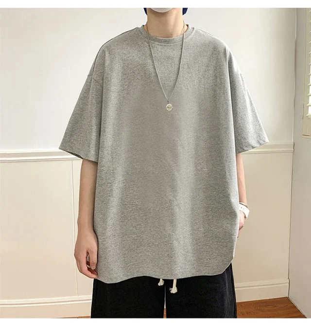 Men's Heavyweight Cotton Summer T-Shirt Two-Pack Detail
