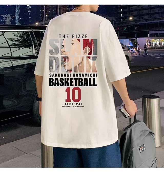 Slam Dunk Men's Cotton T-Shirt Detail