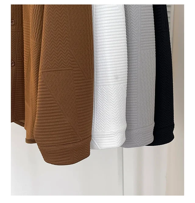 Japanese-Style Vintage Men's Corduroy Shirt Detail