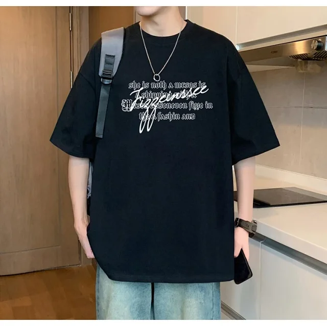 2025 Men's Summer Oversize Tee Detail