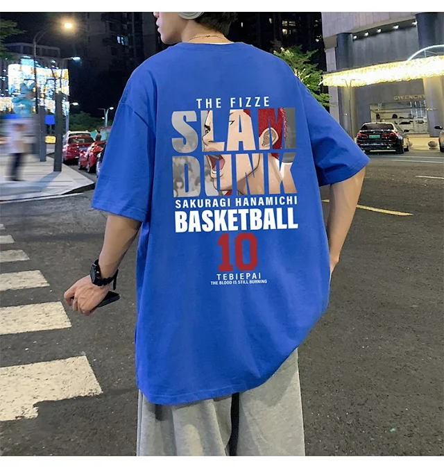 Slam Dunk Men's Cotton T-Shirt Detail
