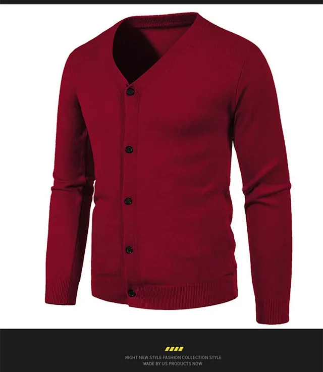 23 Fall Men's Knit Cardigan Detail