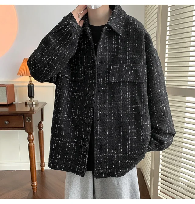 Men's Korean Chanel-style Casual Jacket Detail