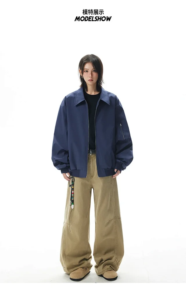 Unisex Cropped Bomber Jacket New Detail