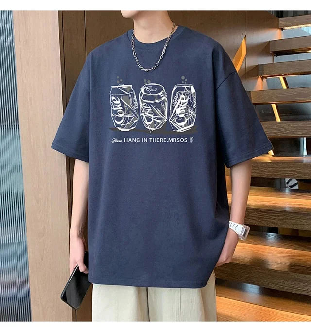 2025 Men's Summer Cotton Oversized Tee Detail