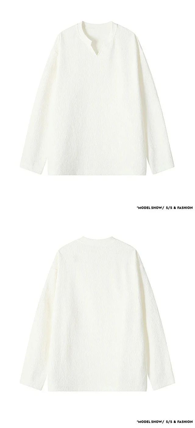 Cleanfit Men's Textured Long Sleeve Tee Detail