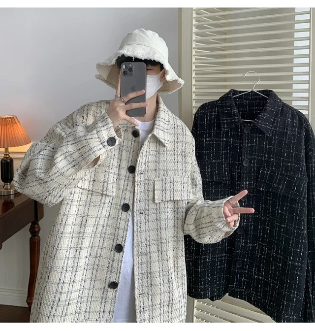 Men's Korean Chanel-style Casual Jacket Detail