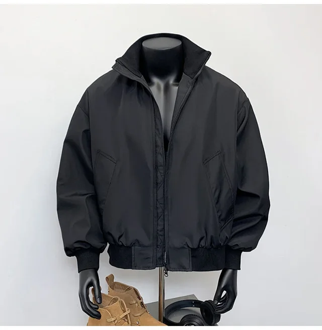 Men's Vintage American Oversized Bomber Jacket Detail