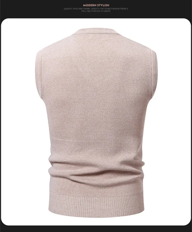 Amazon Youth Men's Check Jacquard Vest Detail