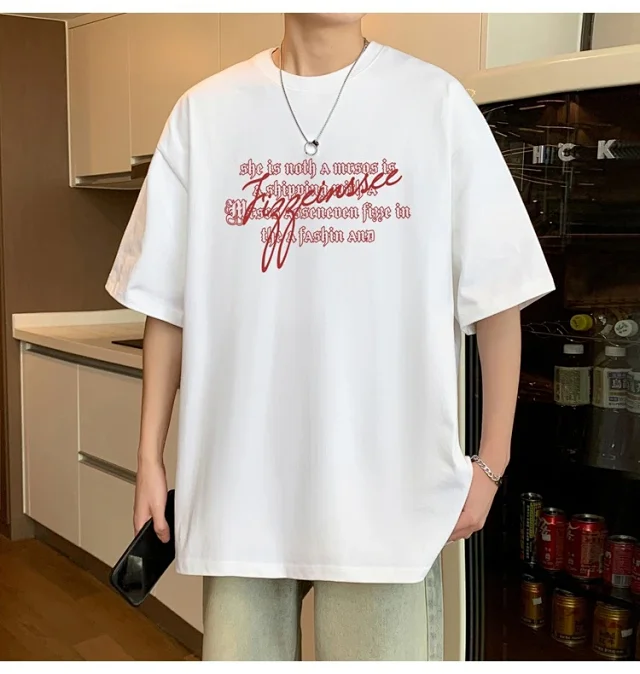 2025 Men's Summer Oversize Tee Detail