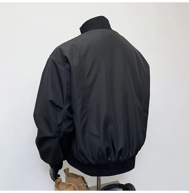 Men's Vintage American Oversized Bomber Jacket Detail