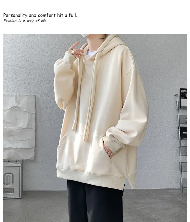 Men's 8XL Fleece Hoodie Heavyweight Detail