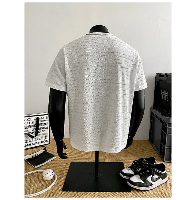 Men's Summer Jacquard Clean Fit Tee Detail
