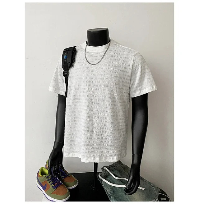 Men's Summer Jacquard Clean Fit Tee Detail