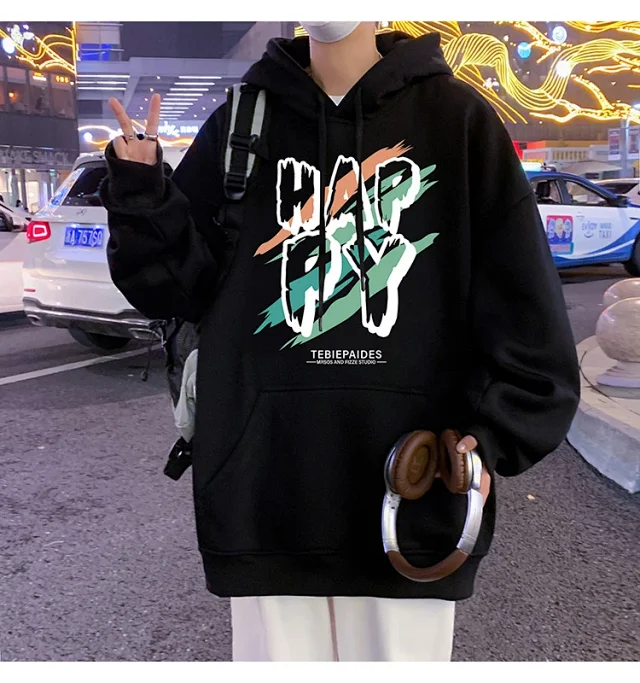 Men's Oversize Cotton Hoodie 2025 Graphic Detail