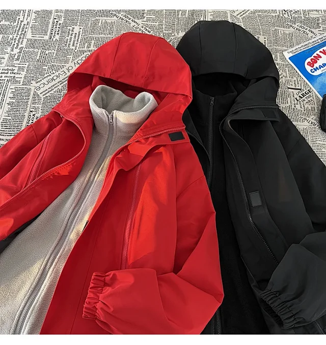 Men's 3-in-1 Waterproof Windproof Outdoor Jacket Detail