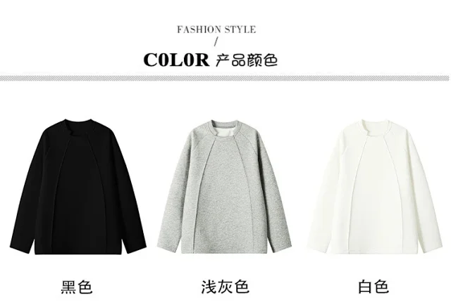 Men's Trendy Long-sleeve T-shirt Detail