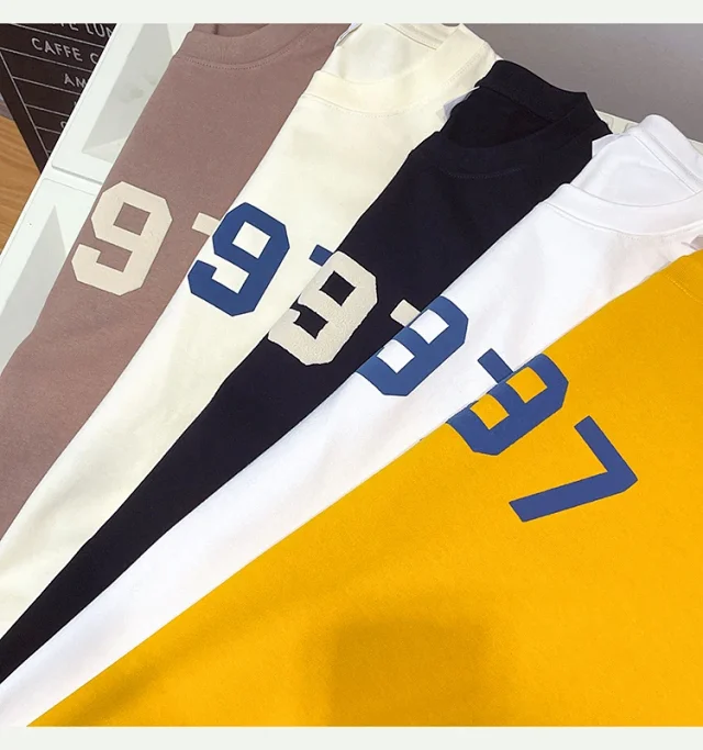 Guochao 1997 Men's HK-Retro Foam-Print Tee Detail