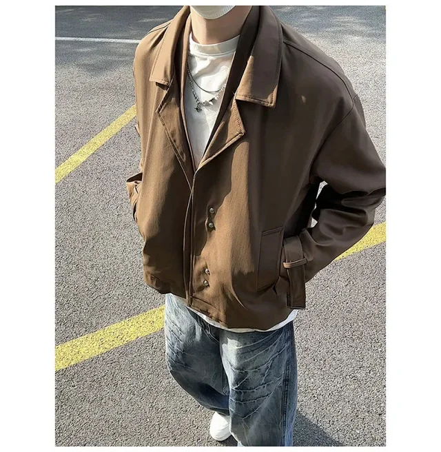 Autumn Men's Stylish Blazer Jacket Detail