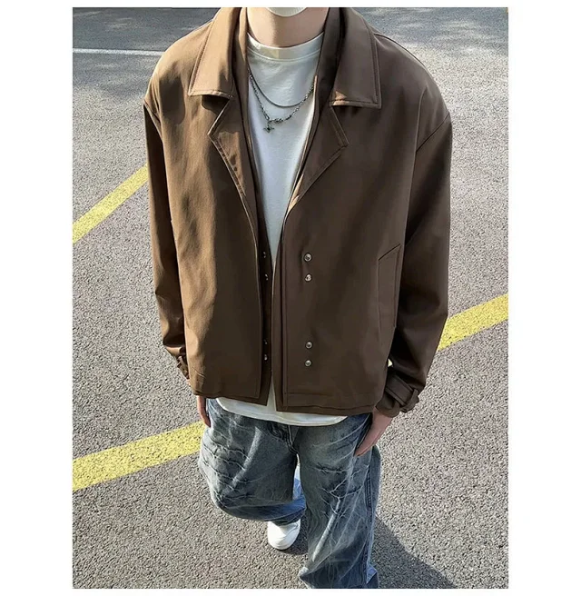 Autumn Men's Stylish Blazer Jacket Detail