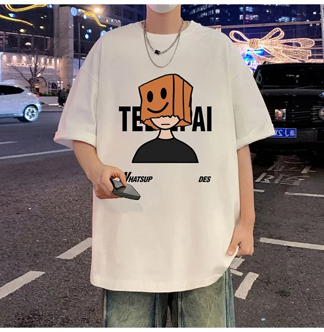 Men's Cotton Loose Street Tee 2025 Detail